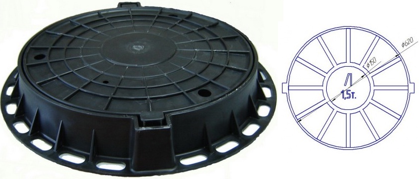 Люк чугунный тип Л Цена вес диаметр ГОСТ серия доставка купить